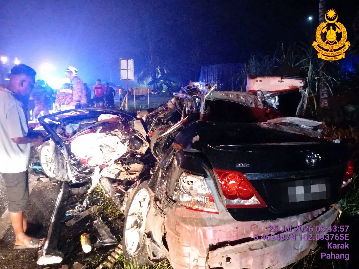 文冬旧加叻路死亡车祸   警方确认6名死者身份