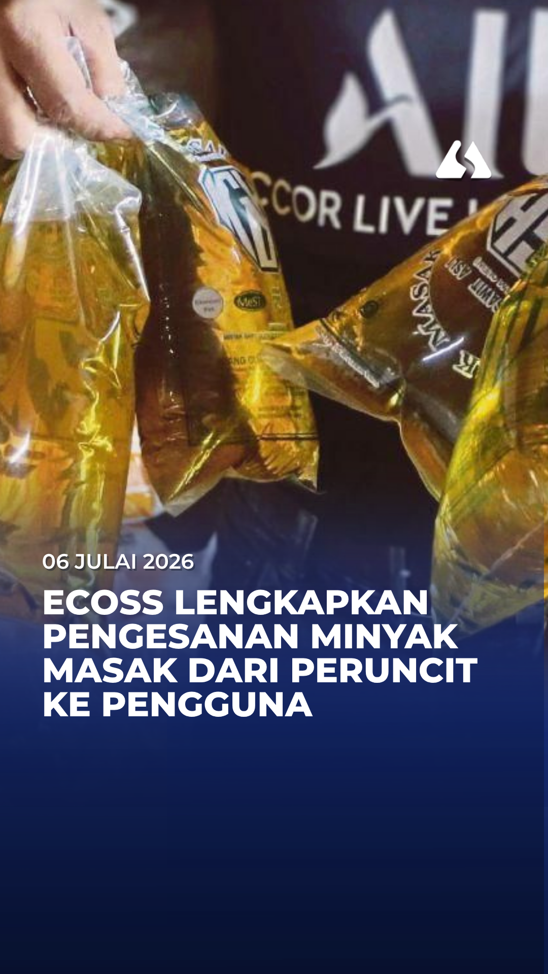 ECOSS lengkapkan pengesanan minyak masak dari peruncit ke pengguna