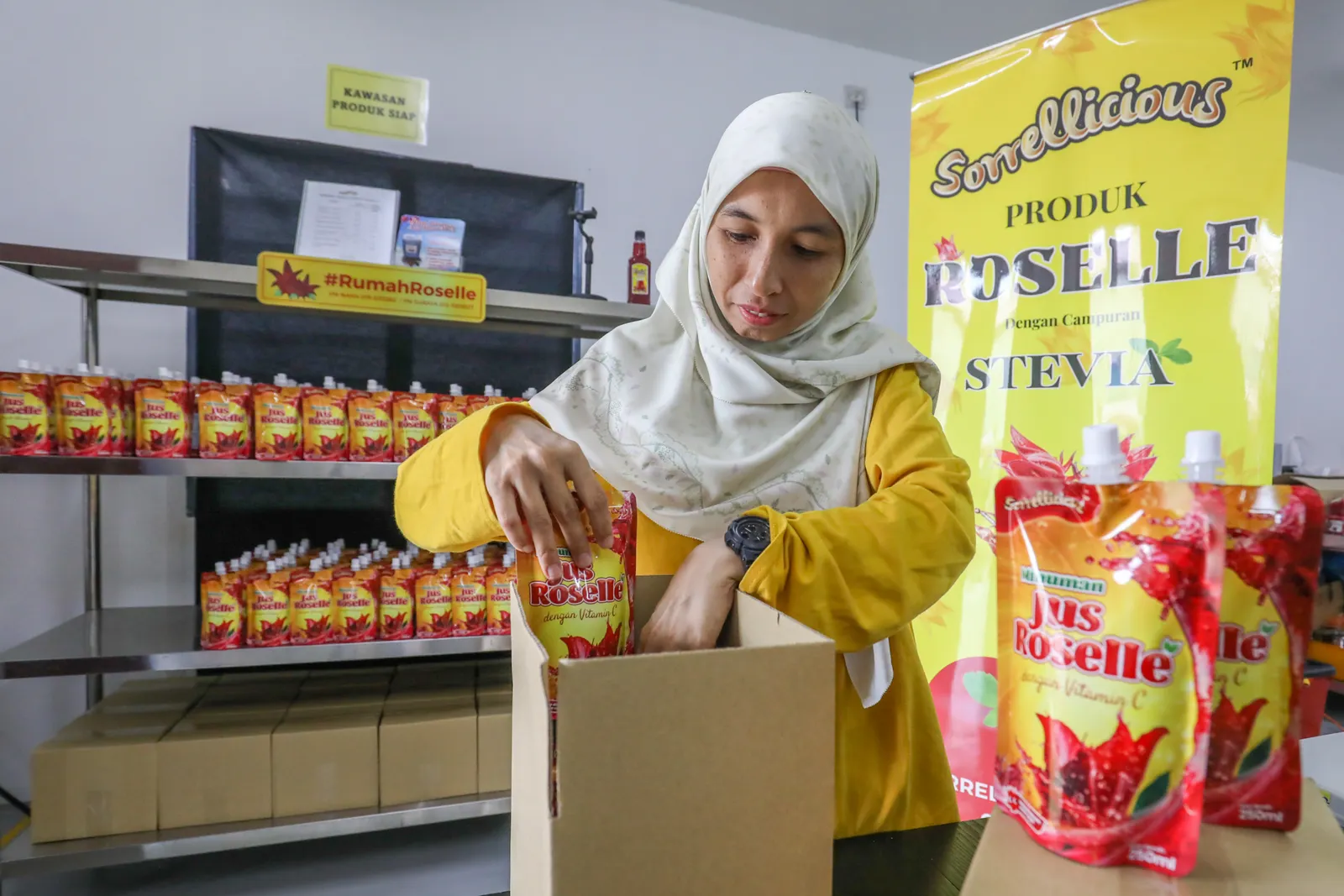 Nekad tinggal gaji tetap demi roselle