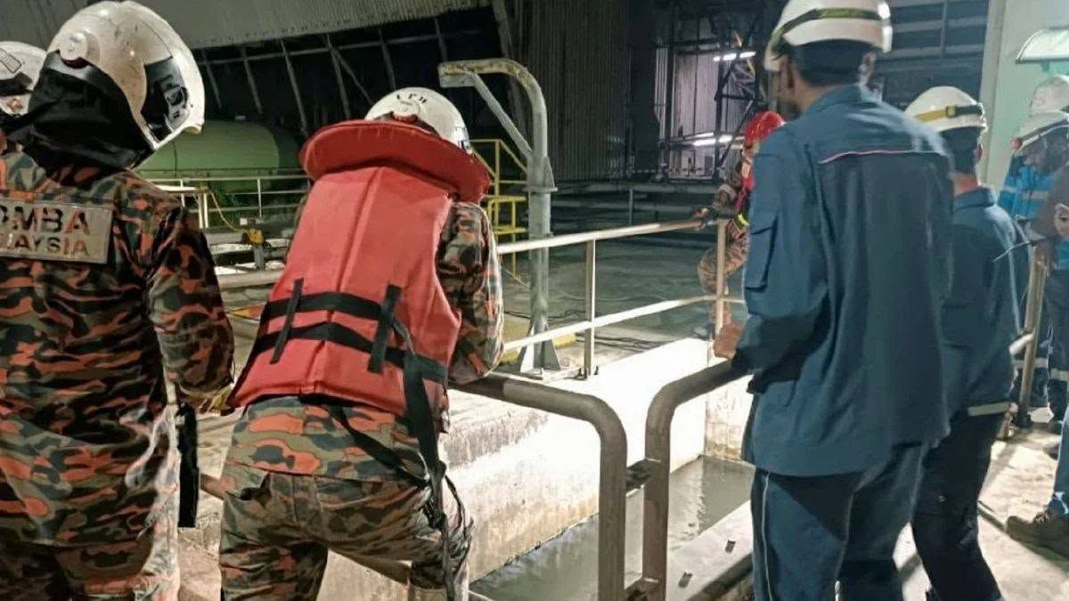 Pekerja kontrak maut terjatuh dalam tangki air sedalam 10 meter