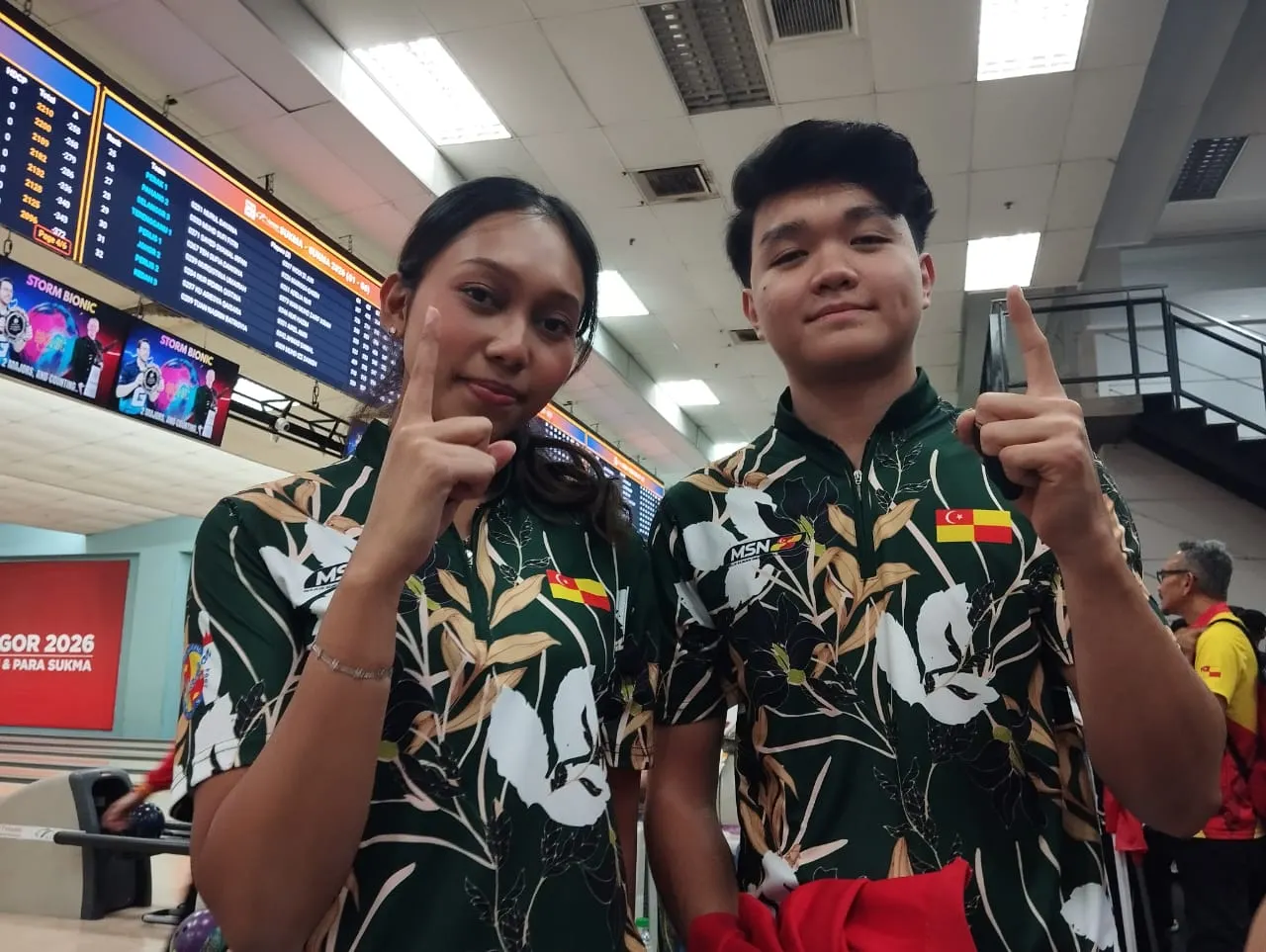 SUKMA 2026: Adania, Aiman raih emas beregu campuran tenpin boling 