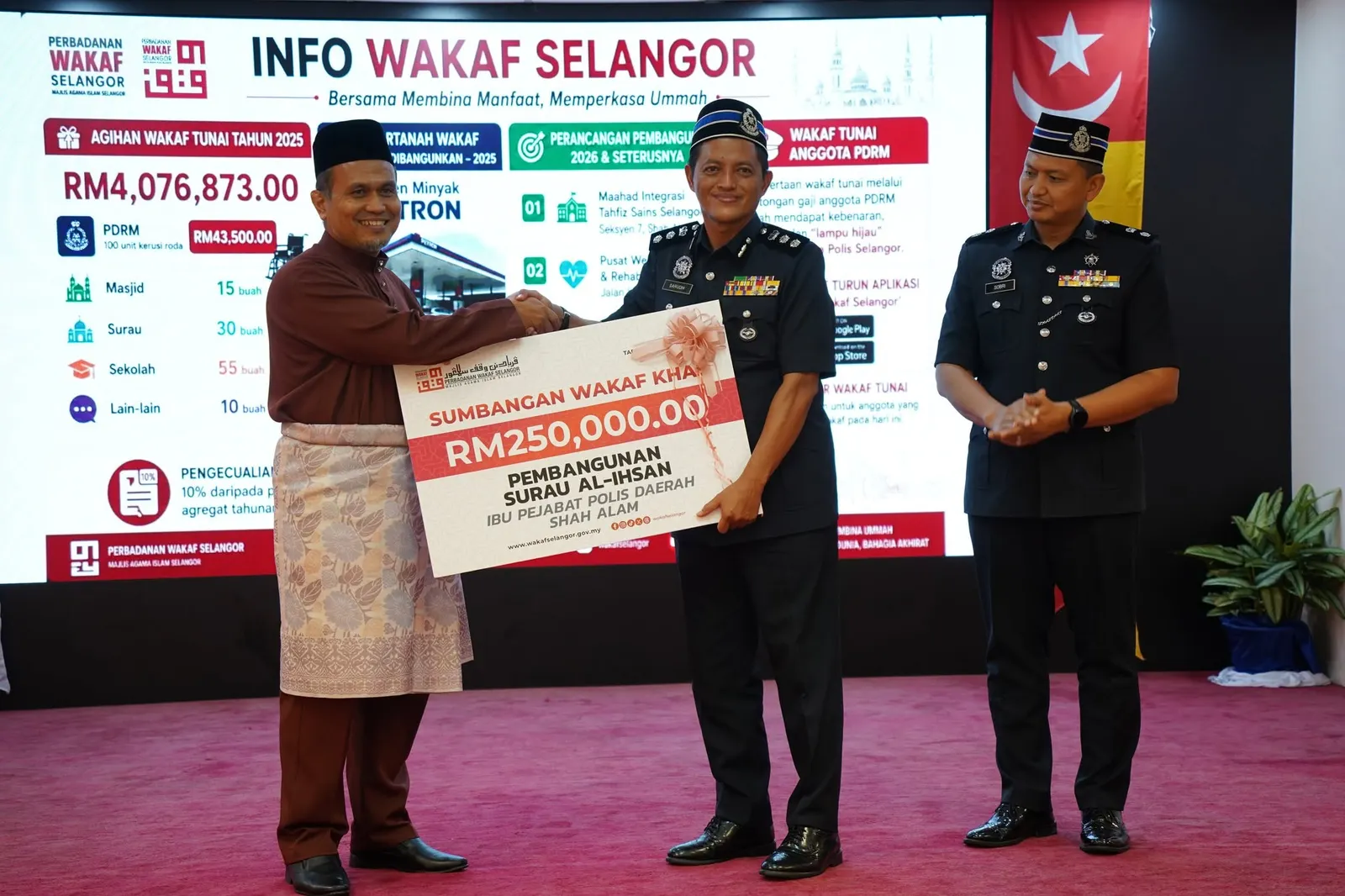 PWS salur RM362,321 kepada institusi agama, pendidikan dan keselamatan