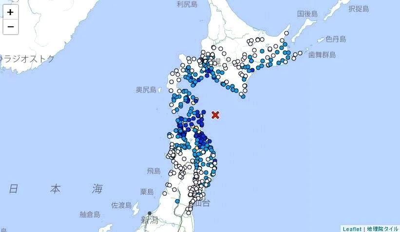 日本青森外海5.8级地震 暂无海啸风险