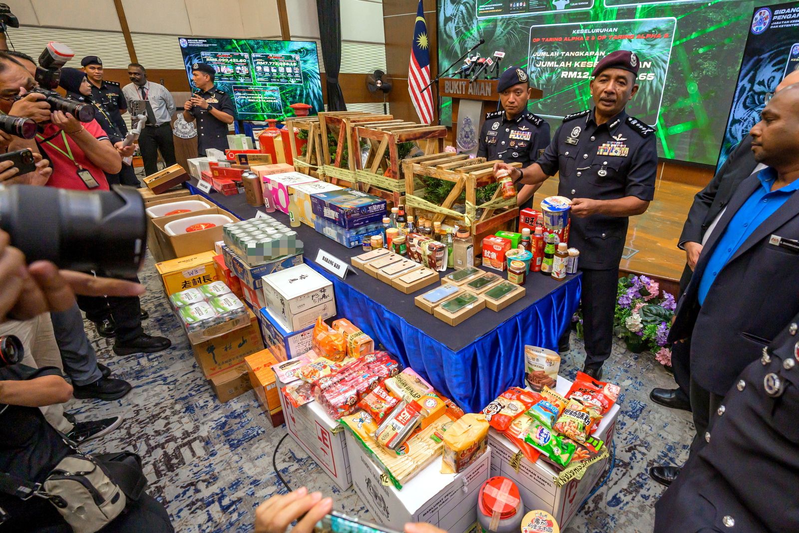 Five arrested, nearly RM13m worth of goods smuggled from China seized
