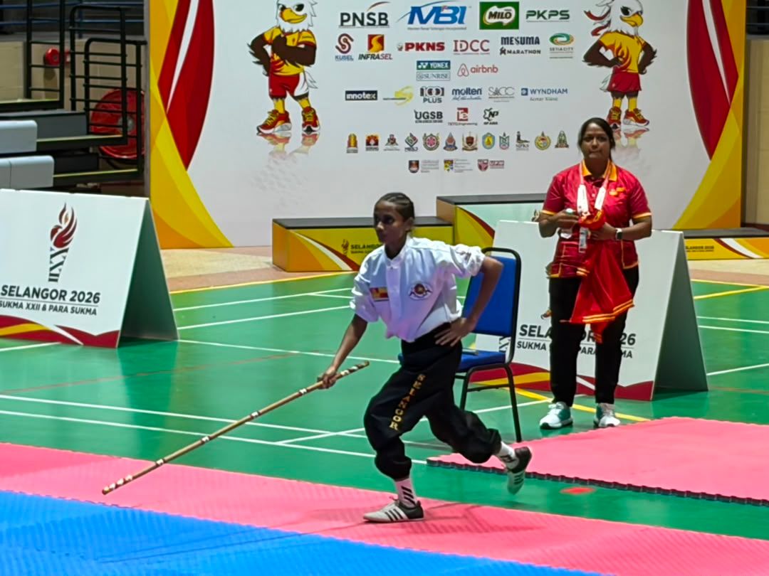 SUKMA 2026: Kiranjenifeer wins bronze in individual silambam stick event