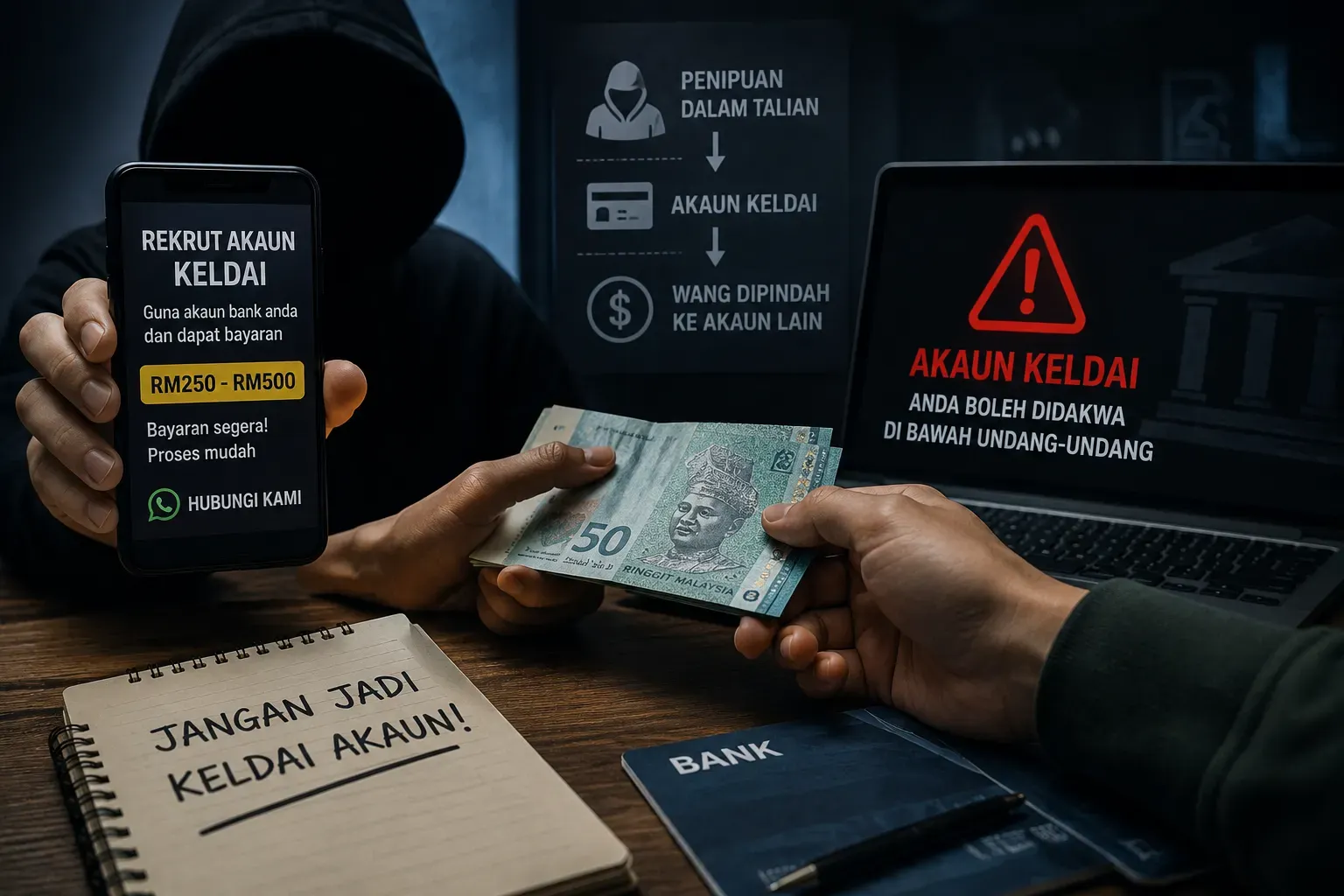 Ibu bapa diseru ingatkan anak jangan terjebak sindiket 'akaun keldai'
