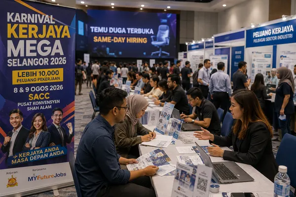 Karnival Kerjaya Mega Selangor 2026 tawar lebih 10,000 peluang kerja