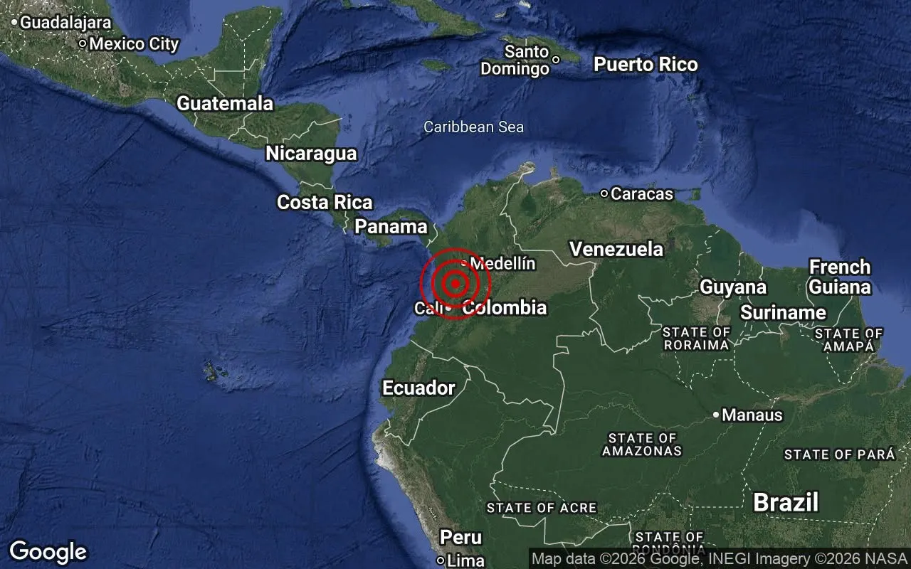 Gempa bumi magnitud 7.5 landa Colombia