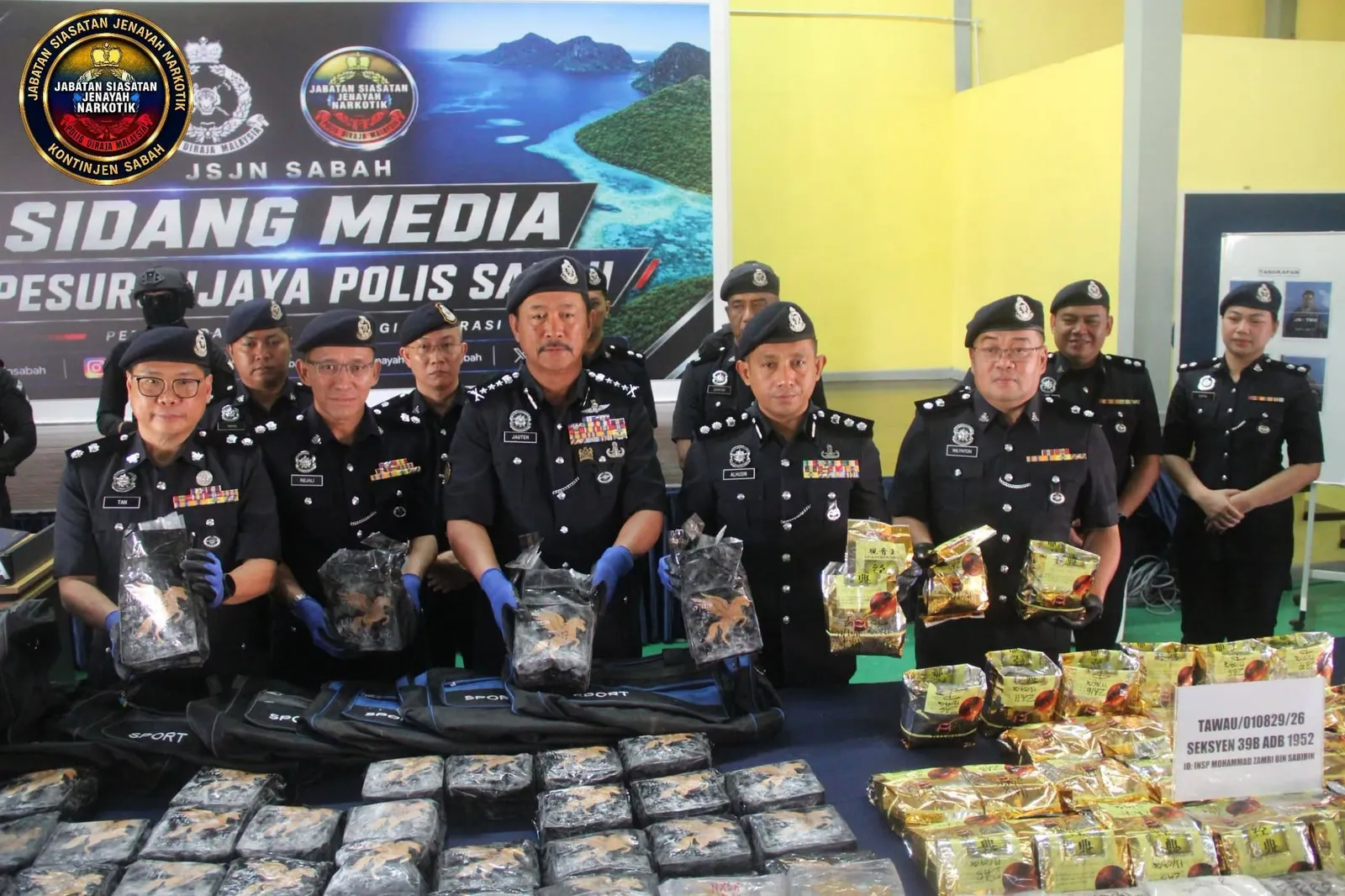 Ops Bayu: Hampir empat tan dadah dirampas di Sabah setakat Julai