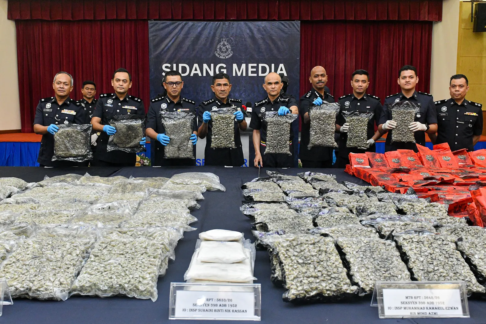 Enam sindiket dadah tumpas, polis rampas RM37.5 juta