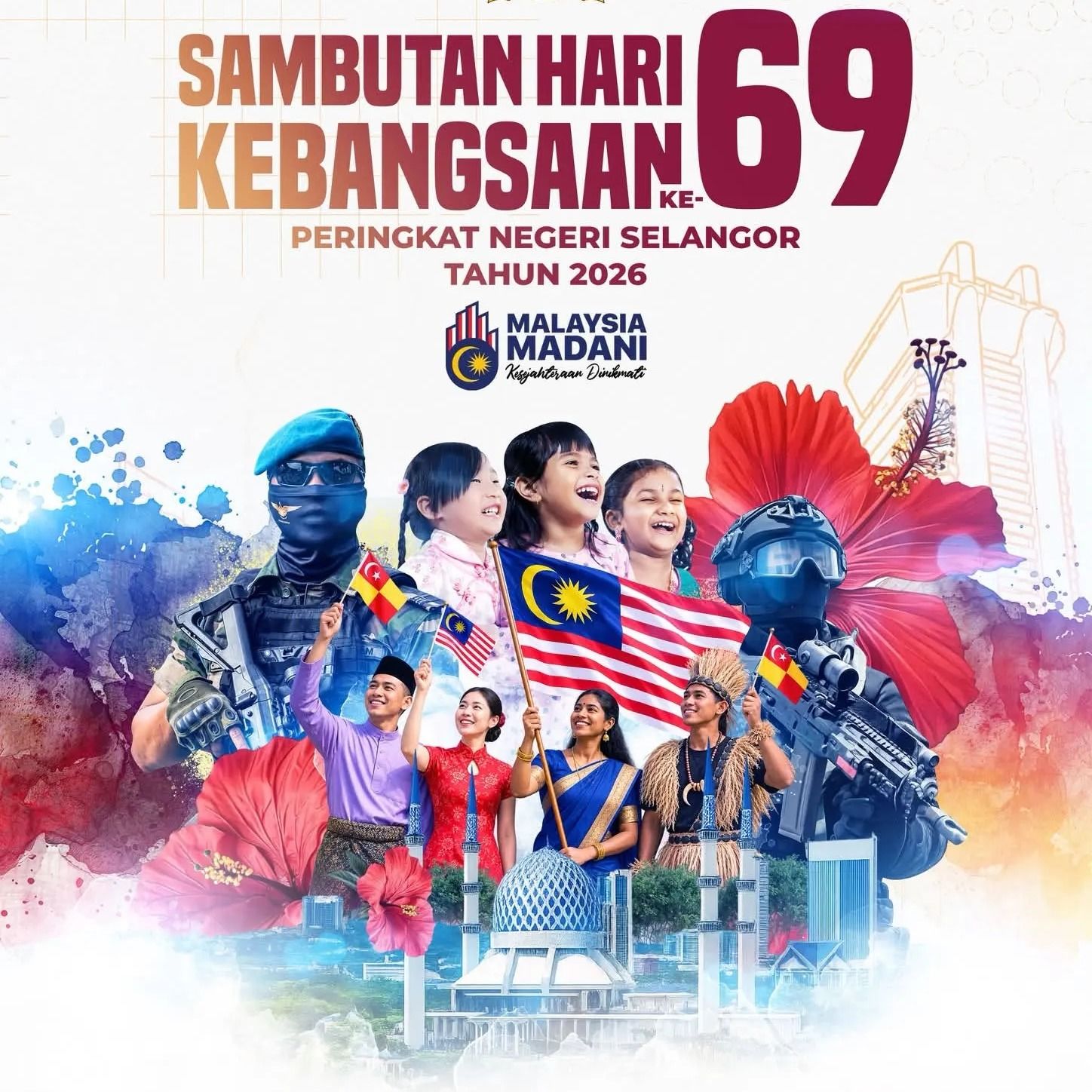 Sambutan Hari Kebangsaan Selangor 2026 di Stadium Kajang pada 30 Ogos