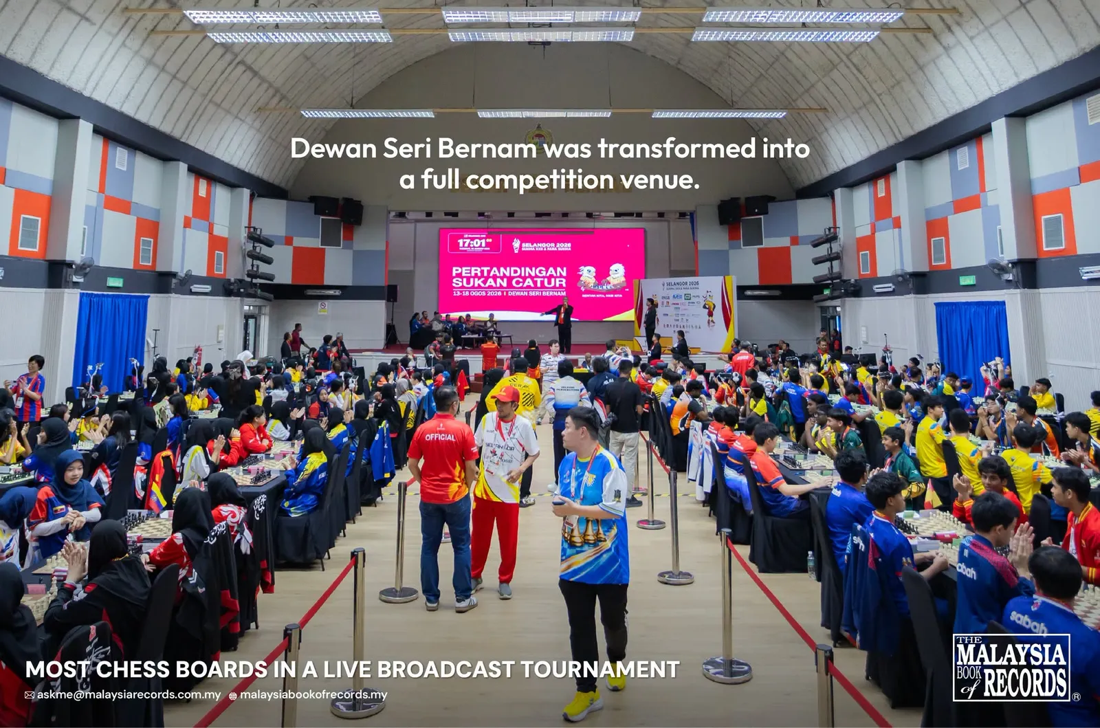 SUKMA 2026: Sabak Bernam sets national record for live chess broadcast