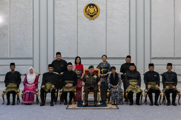 King presents appointment letters to two judges