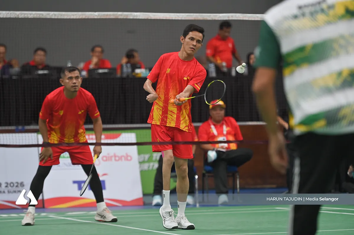 Para SUKMA 2026: Tiga kemenangan warnai aksi badminton Selangor