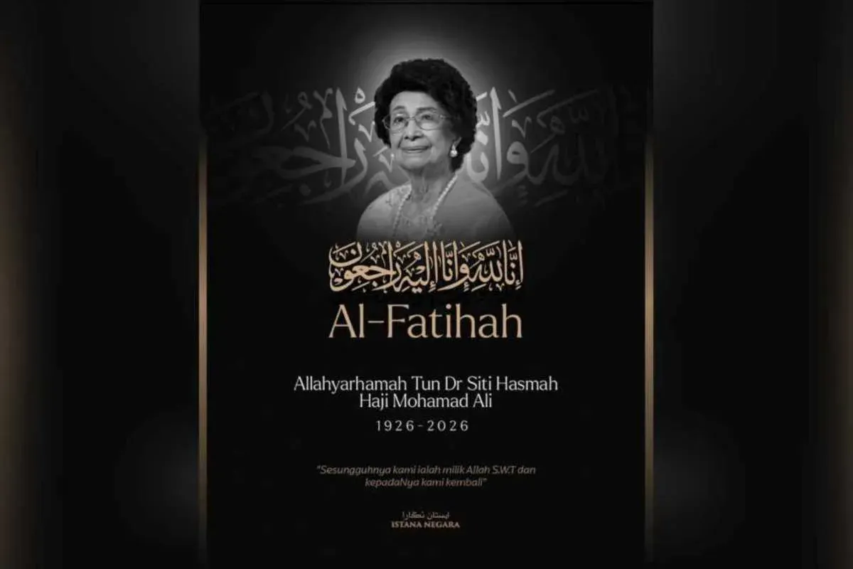 Agong, Raja Permaisuri zahir takziah atas pemergian Tun Siti Hasmah