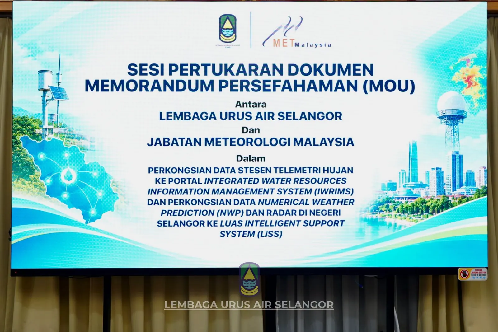 LUAS, MetMalaysia perbaharui MoU perkukuh pengurusan sumber air Selangor