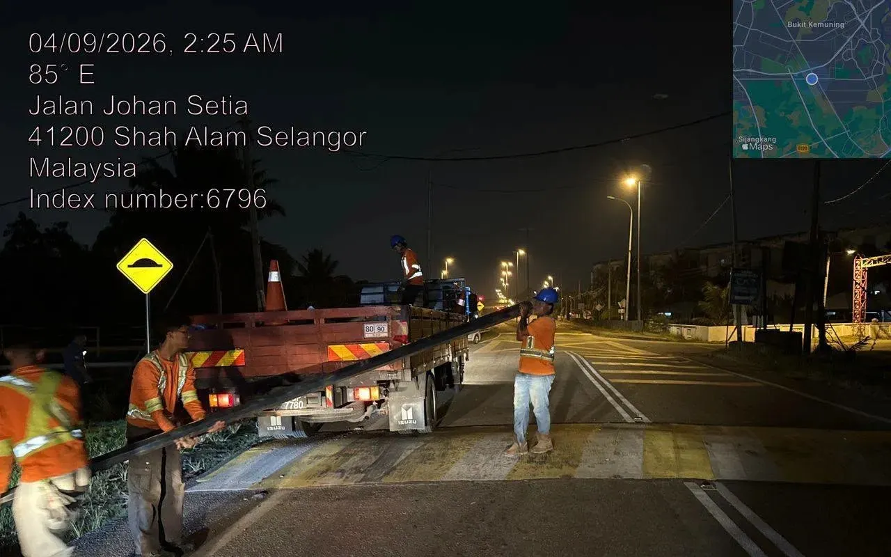 Pemasangan lampu solar di Jalan Johan Setia tingkat keselamatan pengguna jalan raya