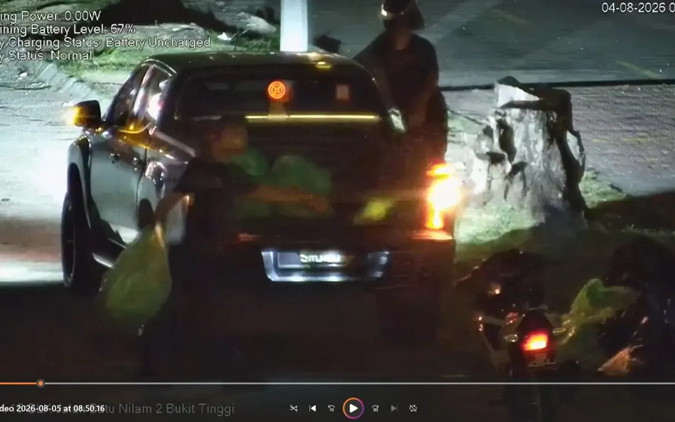 Tiga pemilik kenderaan dikompaun, CCTV kesan buang sampah di Klang