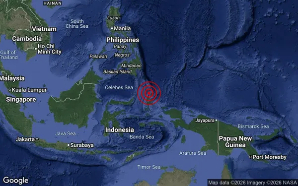 Gempa bumi magnitud 6.2 landa perairan utara Maluku