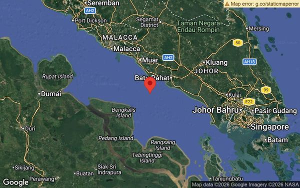 Weak 4.4-magnitude quake hits waters off Batu Pahat