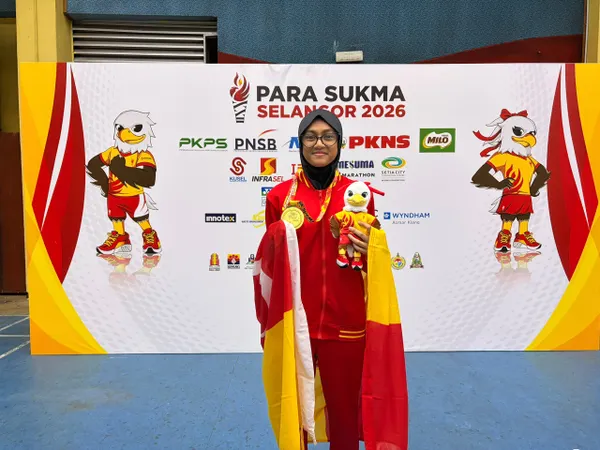 Lawan diri sendiri, Nurul Ainin Sofea genggam emas Para SUKMA