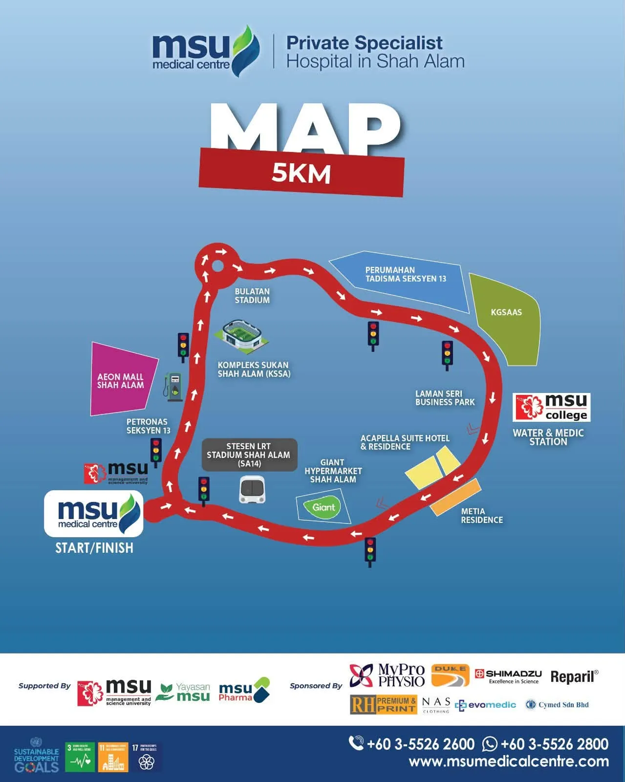 Empat jalan di Shah Alam ditutup sementara sempena MSUMC RUN 2026