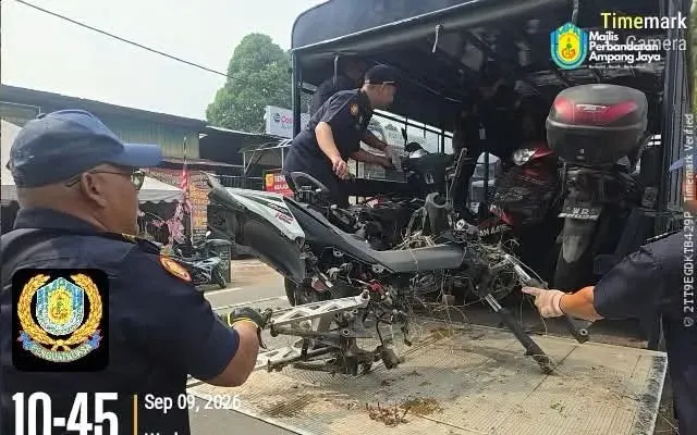 MPAJ keluar 65 kompaun, sita 14 motosikal di IKS AU3