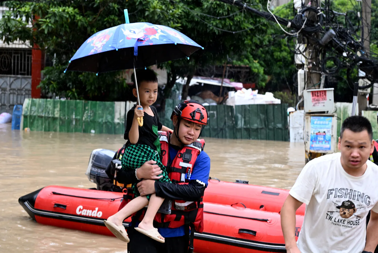 Typhoon Saudel brings torrential rain, flooding to China's coastal areas