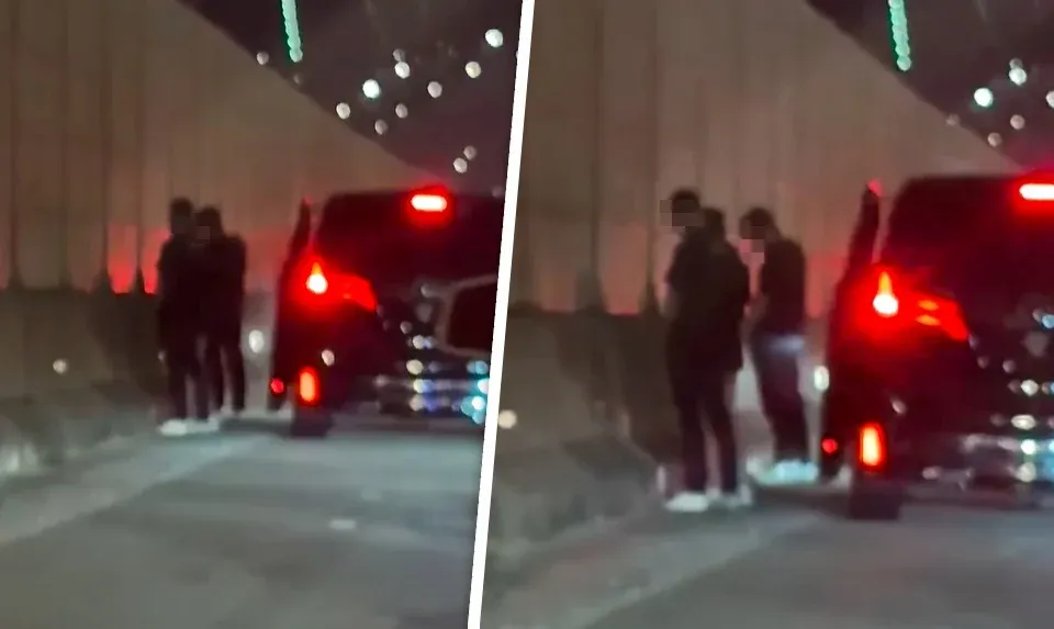 Three nabbed after roadside urination video goes viral