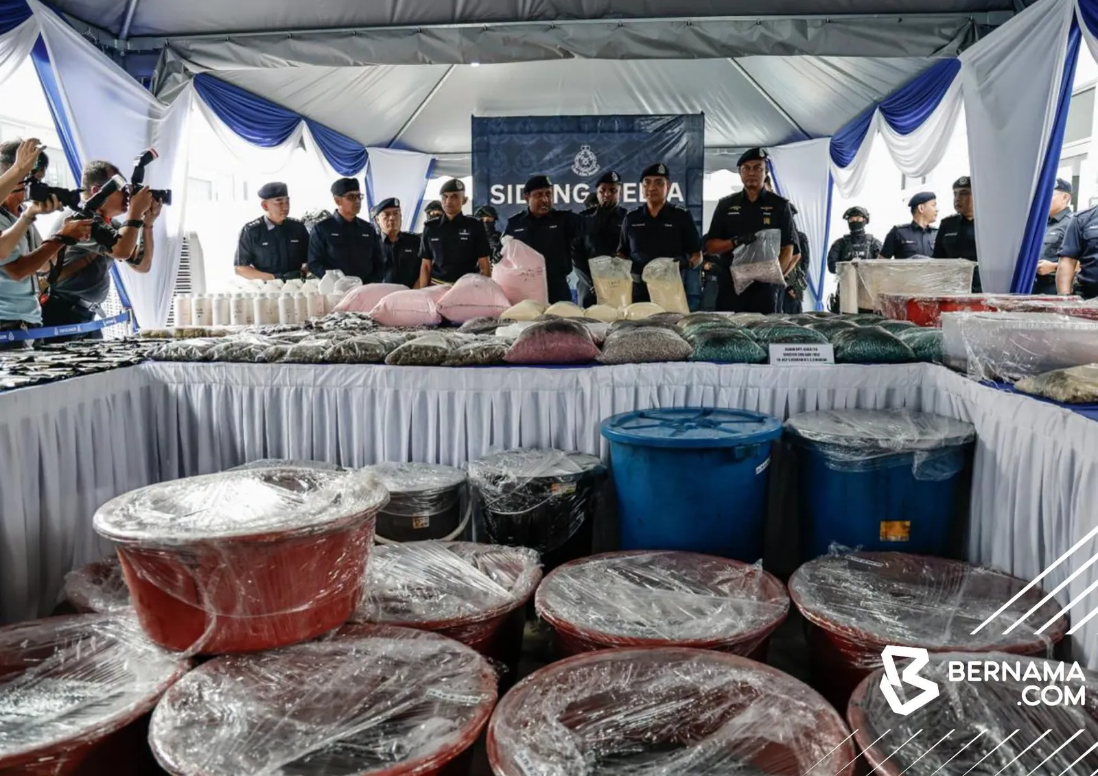 Polis tumpas sindiket dadah, rampasan bernilai RM2.4 bilion