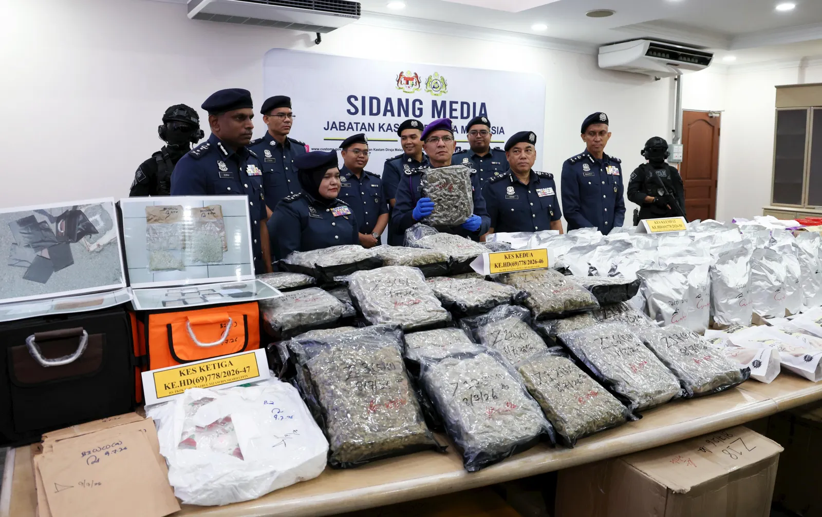 Customs Dept seizes over 700kg of drugs worth RM42.82m in Selangor