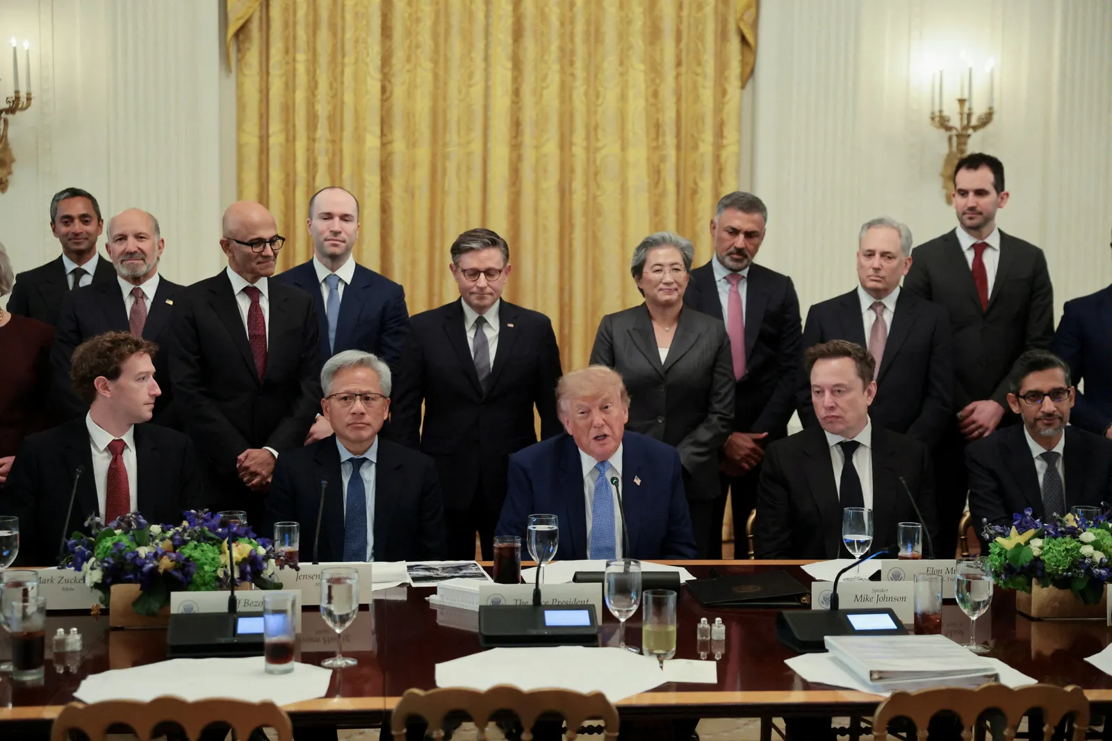 Trump, AI CEOs sign voluntary safety pact, back data center expansion