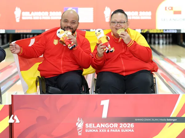 Para SUKMA: Tiga kali bergandingan, Rosheedey-Ahmad Nazri akhiri dengan emas