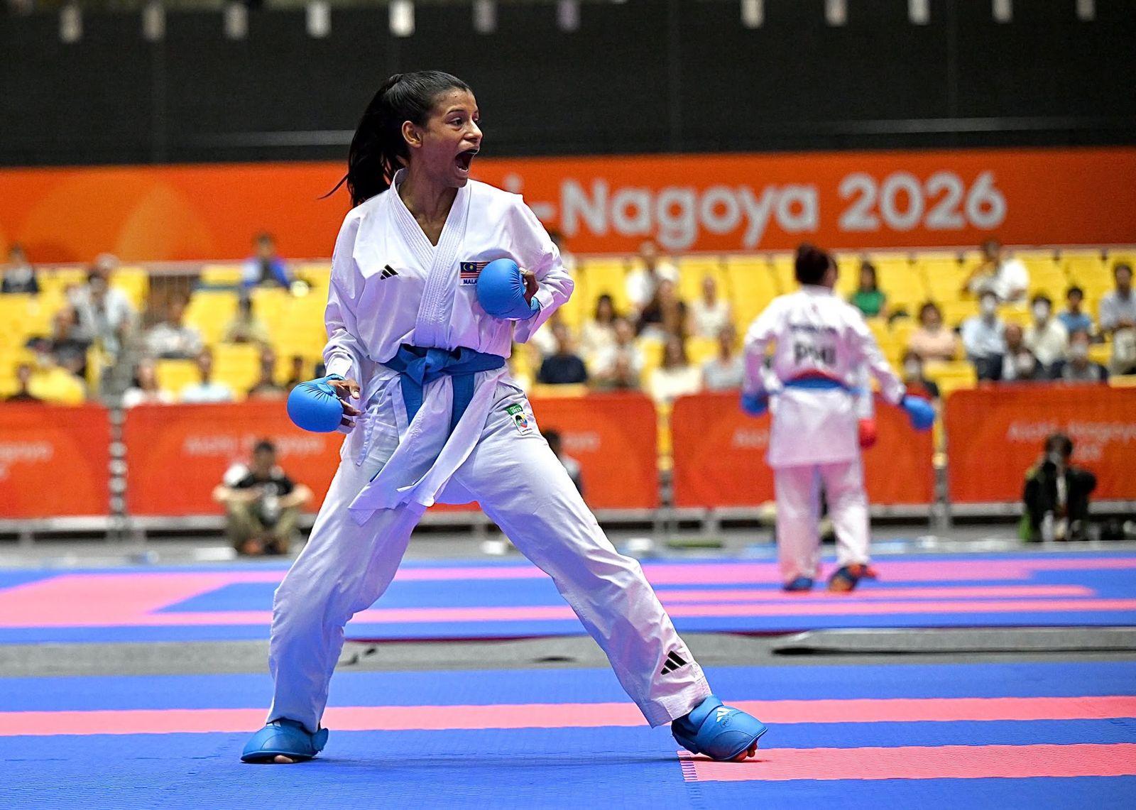 Sukan Asia: Shahmalarani rangkul emas kategori kumite 55kg