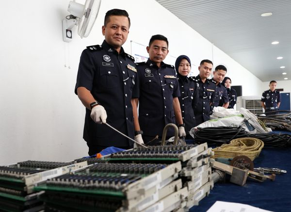 Police smash seven cable theft syndicates in Nilai, losses worth RM4.5m