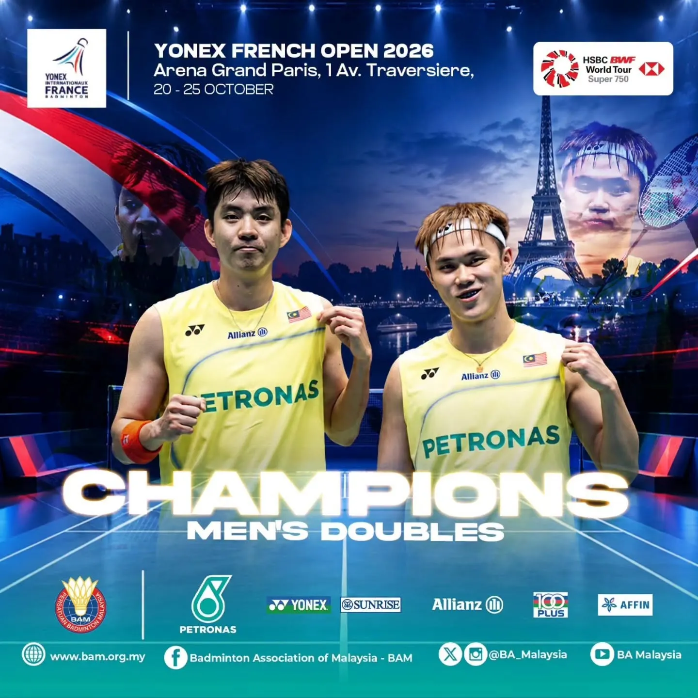 Wei Chong-Kai Wun juara Terbuka Perancis, tumpaskan rakan senegara
