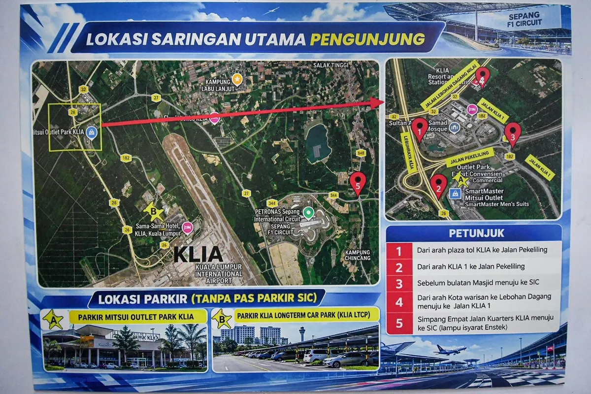 F1 kembali ke Sepang, persimpangan Kota Warisan dibuka semula