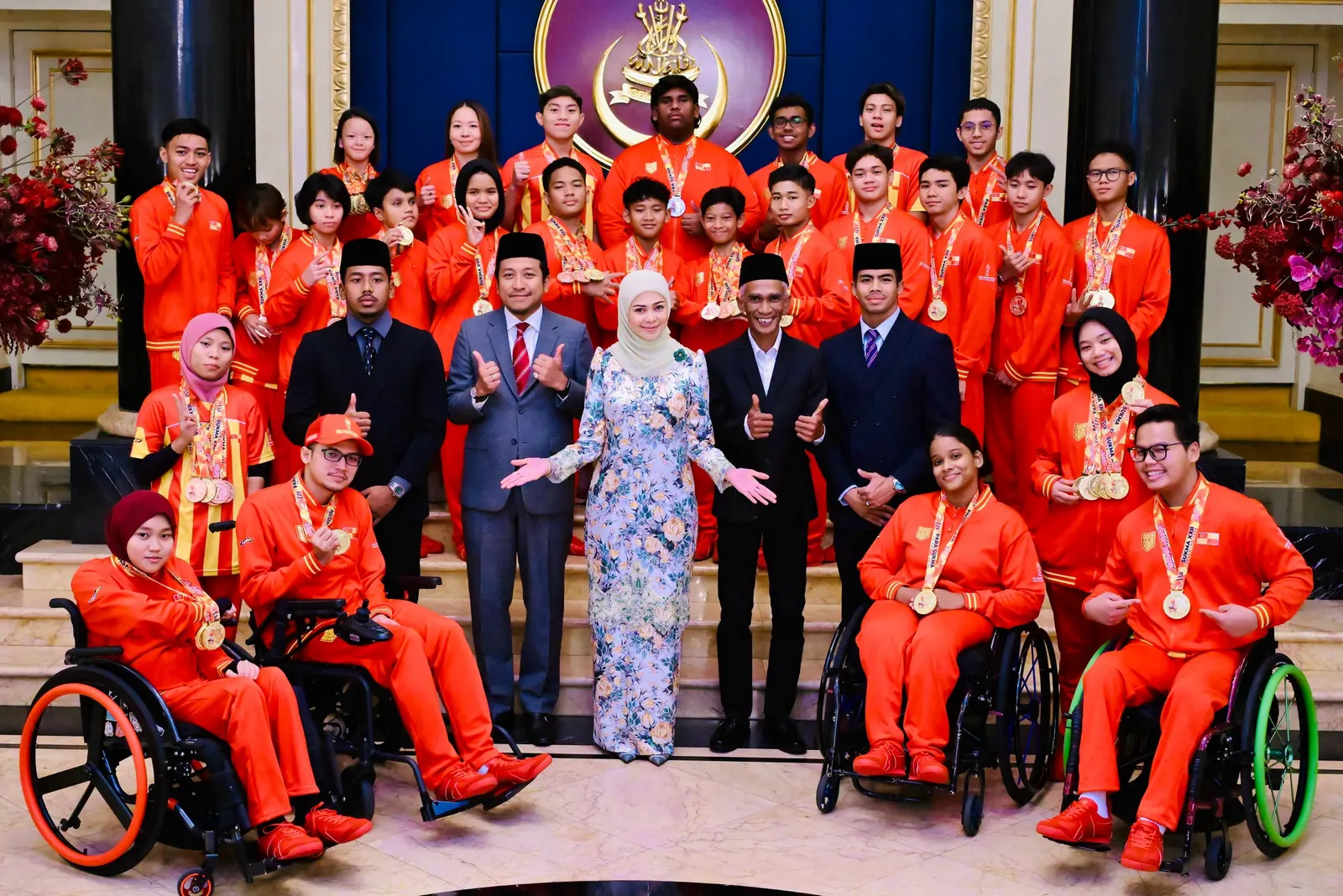 Tengku Permaisuri celebrates Selangor Para SUKMA champion swimmers