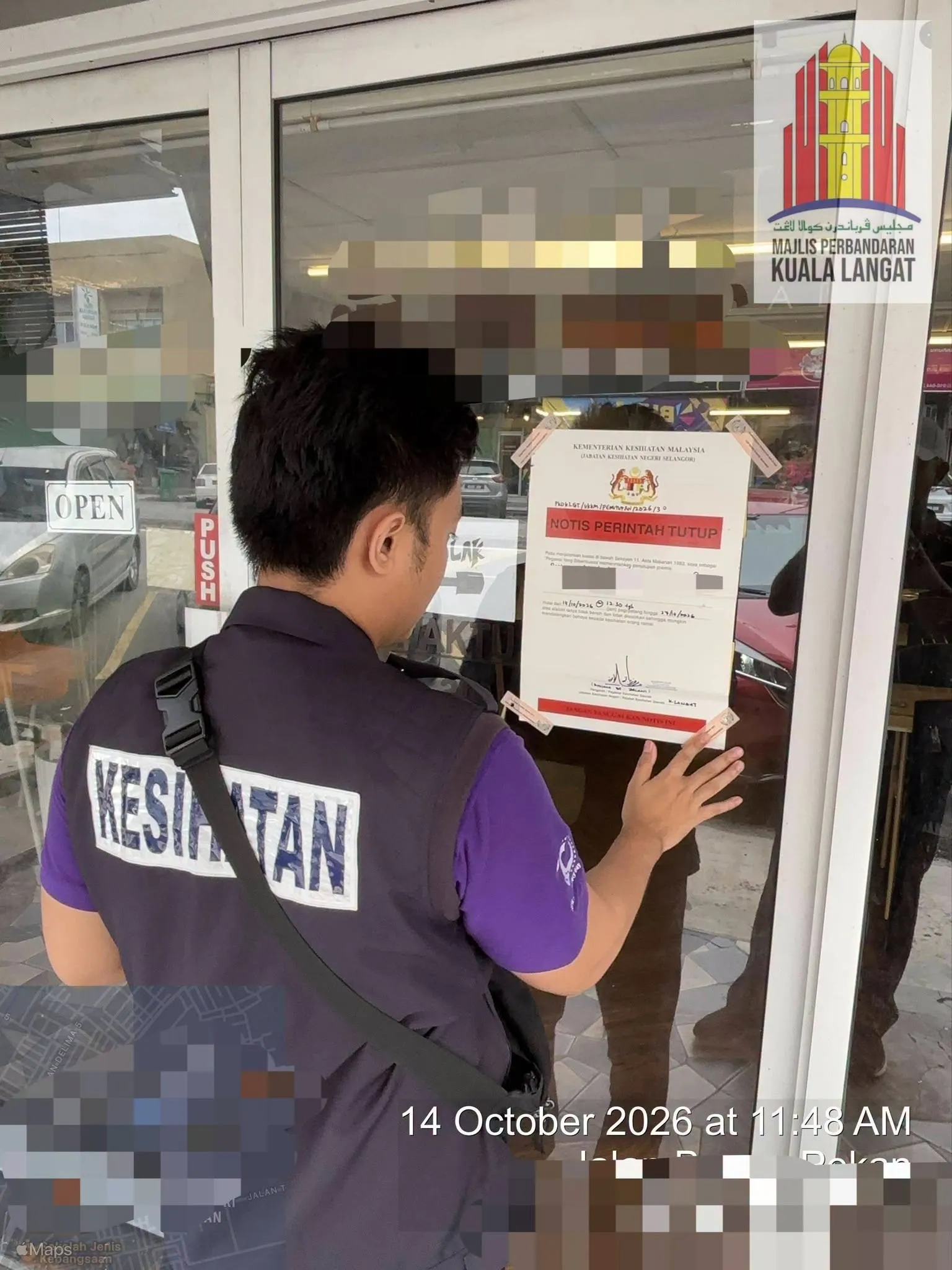 MPKL orders Banting eatery shut over hygiene issues