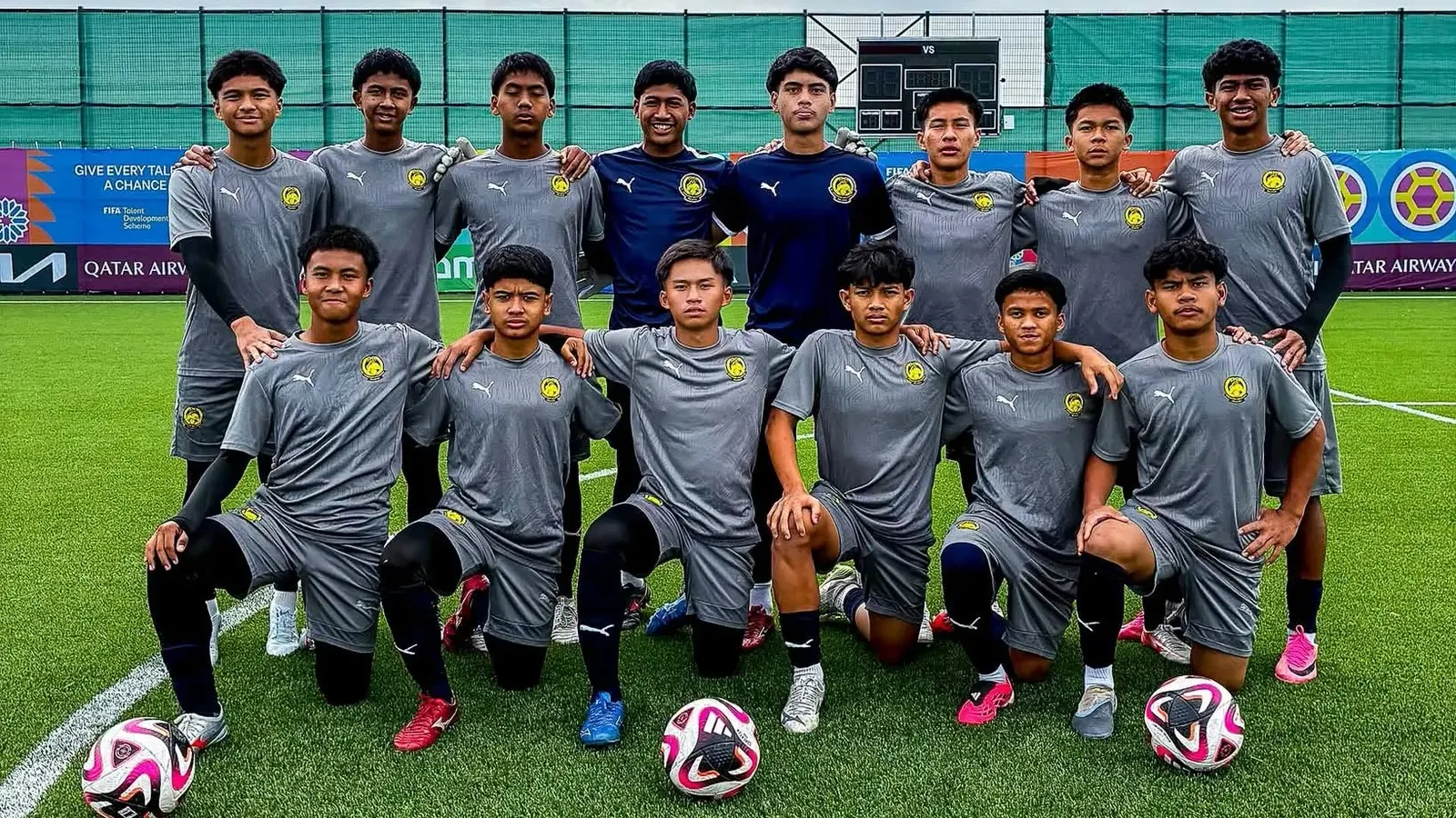 Harimau Malaya B-15 buka kempen Piala Dunia dengan kemenangan 3-1