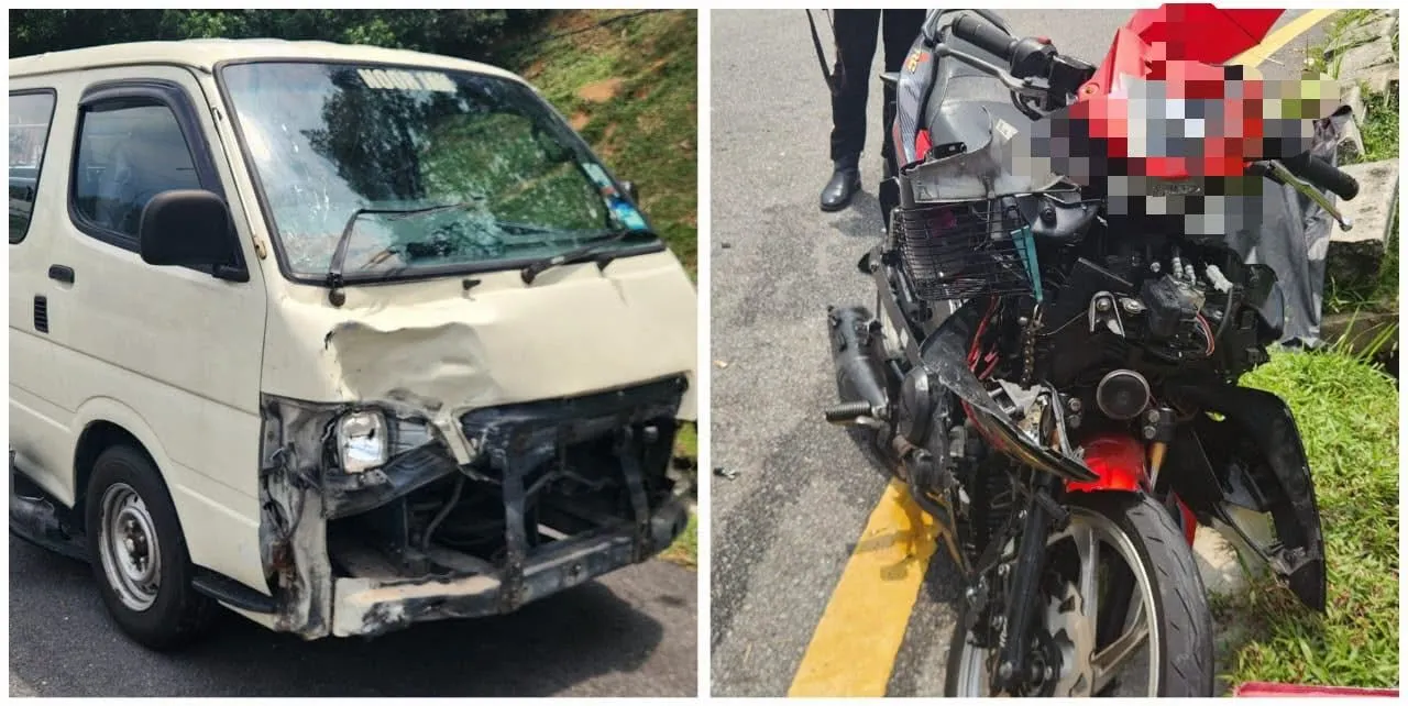 Penunggang motosikal maut, van langgar lampu merah di Kajang