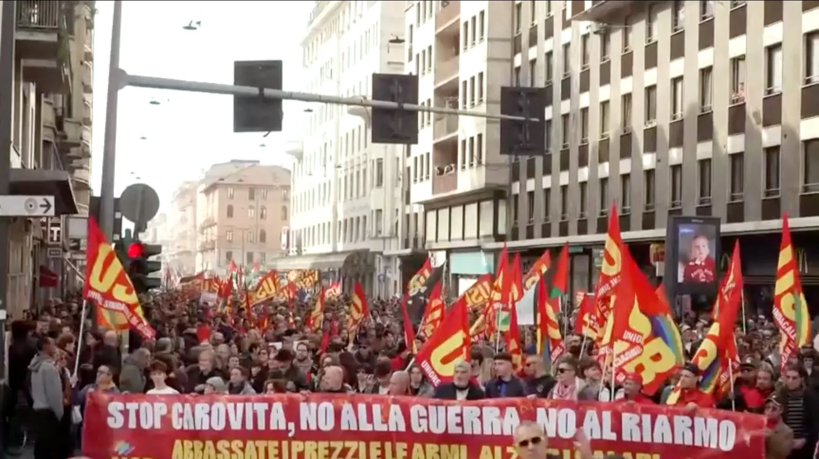 Mass protests sweep Italy during nationwide strike