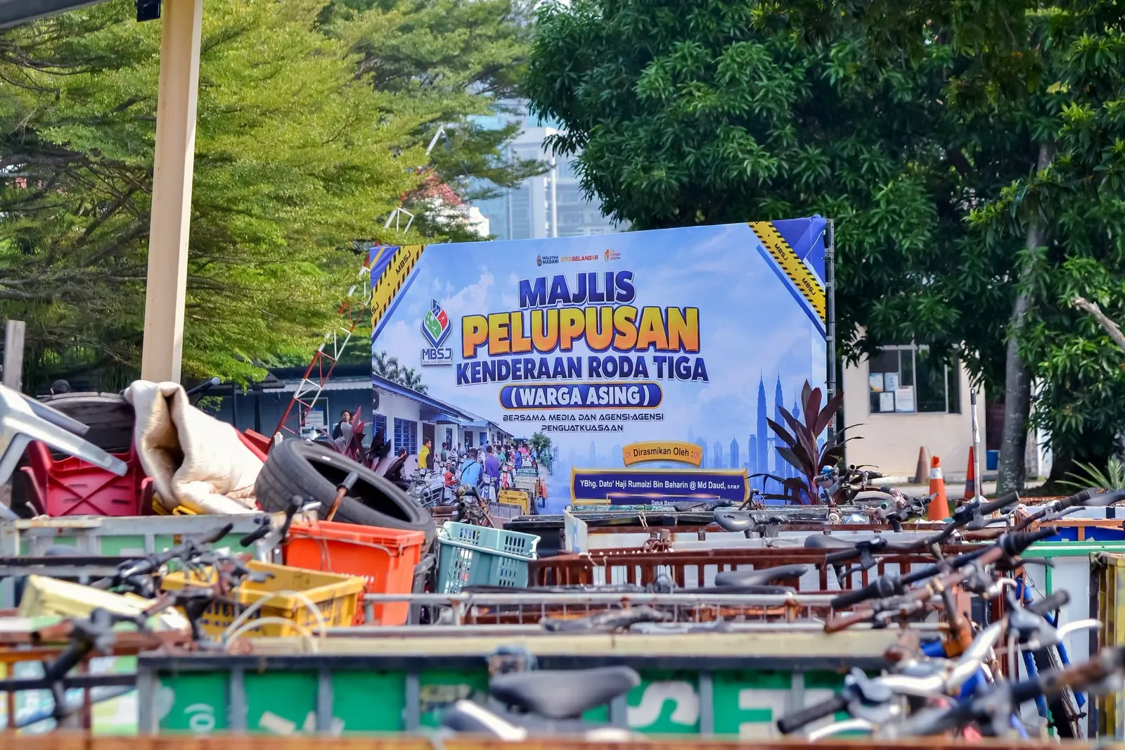 50 basikal roda tiga dilupus MBSJ selepas setahun tidak dituntut