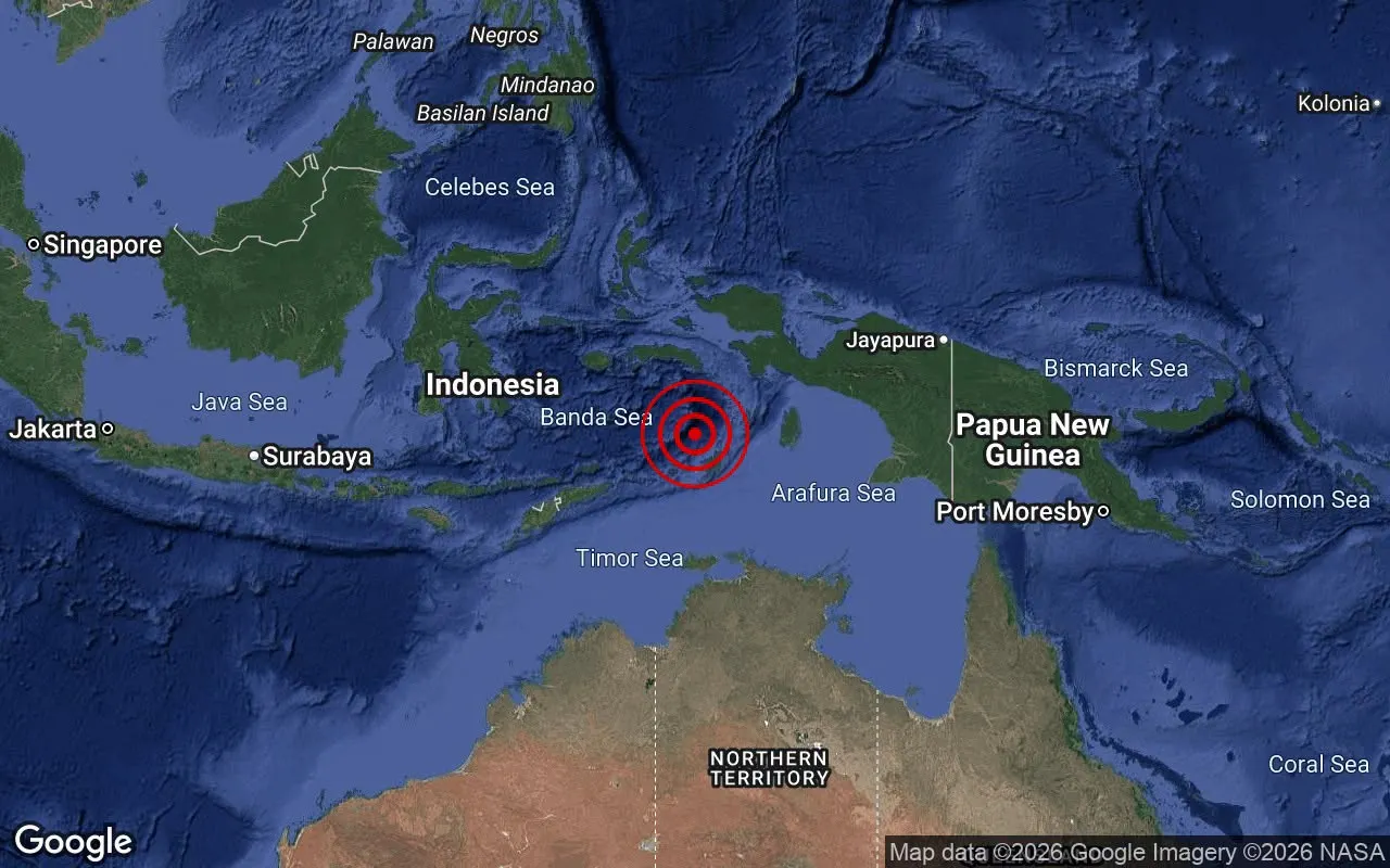 Gempa bumi magnitud 5.9 landa Laut Banda, tiada ancaman tsunami Malaysia